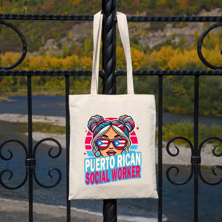 Puerto Rican Latina Social Worker MSW Masters Graduation Canvas Tote Bag
