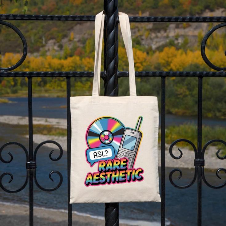 Rare Aesthetic Retro Nostalgia Y2K Vibes Canvas Tote Bag