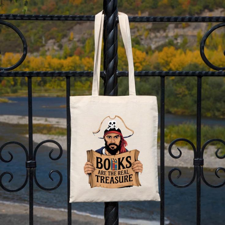 Read Book Reader Library Reading Librarian Pirate Bookworm Canvas Tote Bag