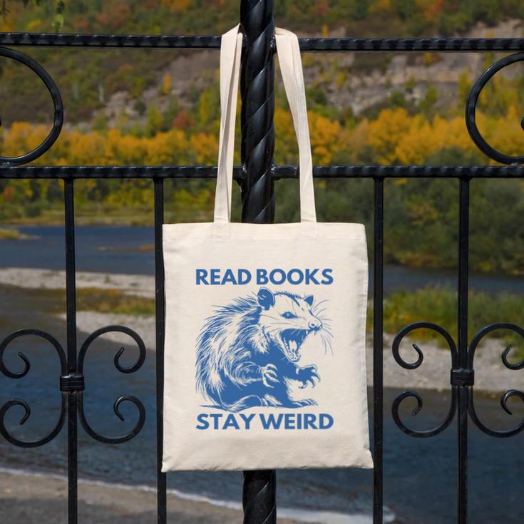 Read Books Stay Weird Canvas Tote Bag Read Books Stay Weird Canvas Tote Bag