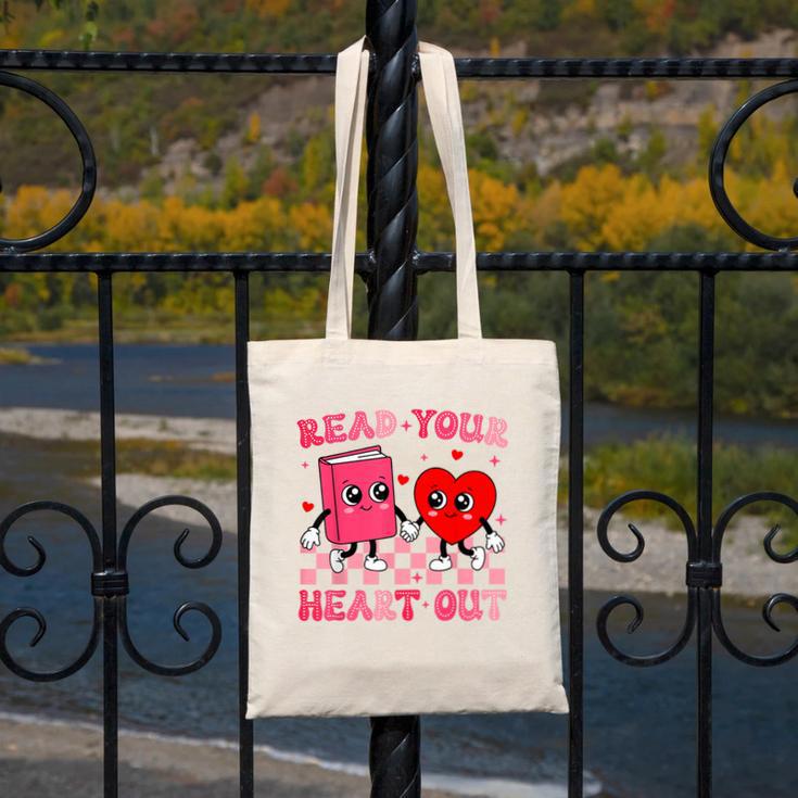 Read Your Heart Out Cute Reading Book Lover Canvas Tote Bag Read Your Heart Out Cute Reading Book Lover Canvas Tote Bag