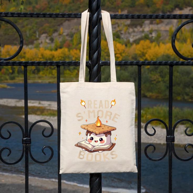 Read S'More Book Marshmallow Book Reading Lover Canvas Tote Bag