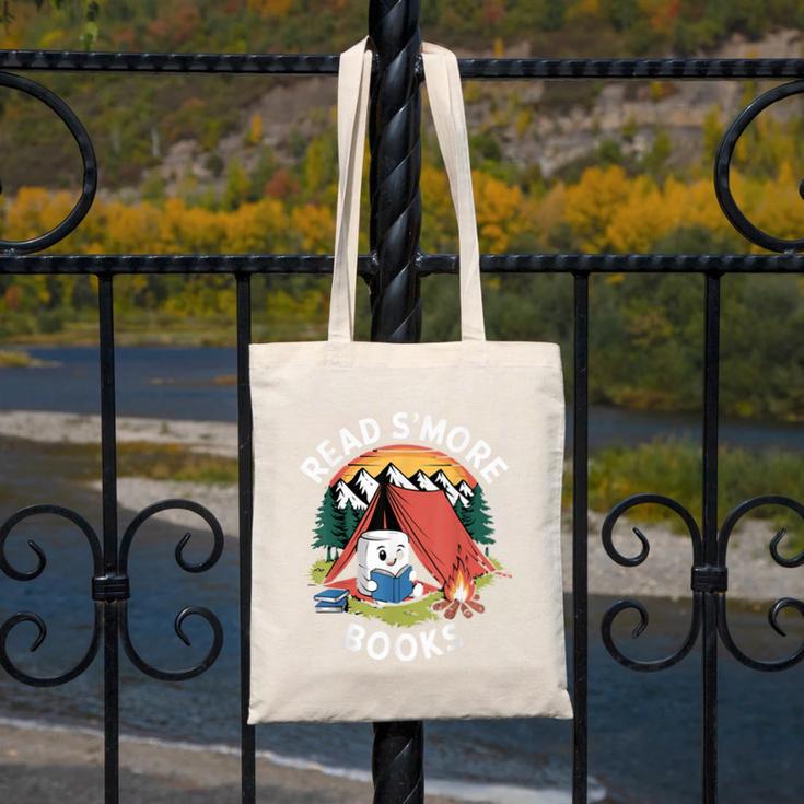 Read S'More Books Reading Camping Smores Kawaii S'Mores Canvas Tote Bag