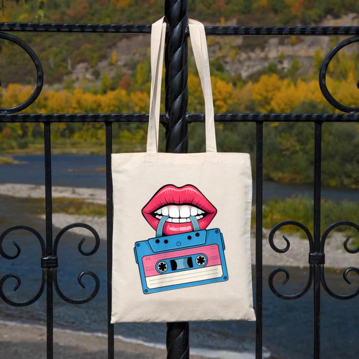 Retro 80s And 90s Cassette Perfect For Nostalgia Canvas Tote Bag Retro 80s And 90s Cassette Perfect For Nostalgia Canvas Tote Bag
