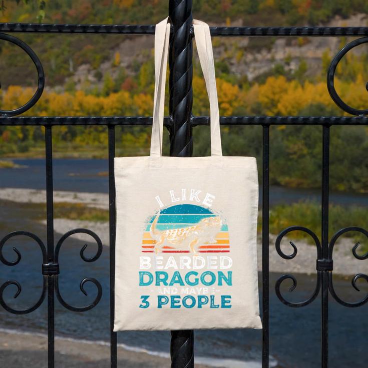 Retro Bearded Dragon Introvert For Lizard Lovers Canvas Tote Bag Retro Bearded Dragon Introvert For Lizard Lovers Canvas Tote Bag