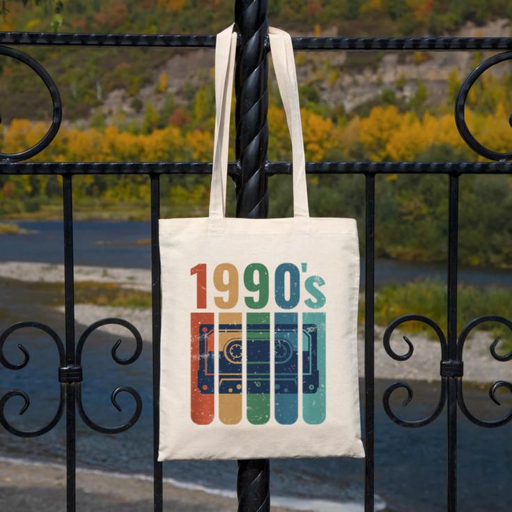 Retro Nineties Style Audio Tape Nostalgia Year 1990 Premium Tri-Blend Canvas Tote Bag Retro Nineties Style Audio Tape Nostalgia Year 1990 Premium Tri-Blend Canvas Tote Bag