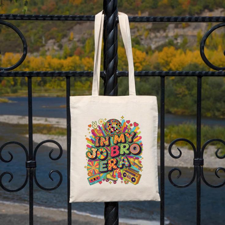 Retro Nostalgia Era Disco Groovy 80s 90s Vintage Aesthetic Canvas Tote Bag