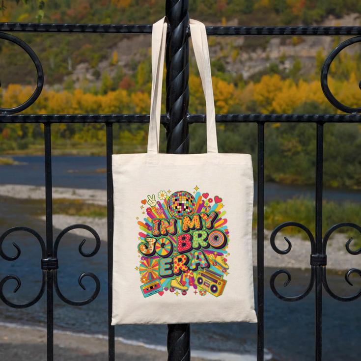 Retro Nostalgia Era Disco Groovy 80s 90s Vintage Aesthetic Canvas Tote Bag