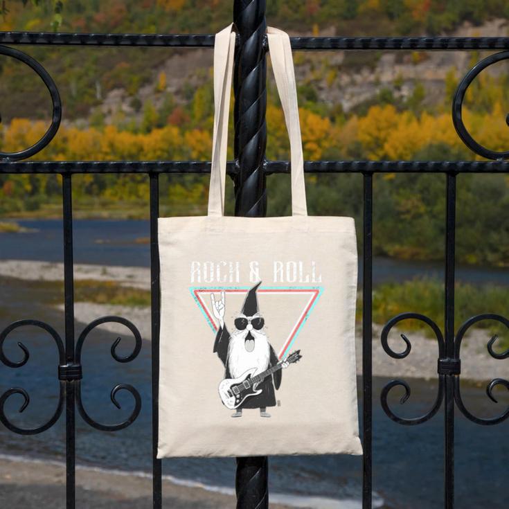 Rock & Roll Wizard Music Nostalgia Premium Tri-Blend Canvas Tote Bag