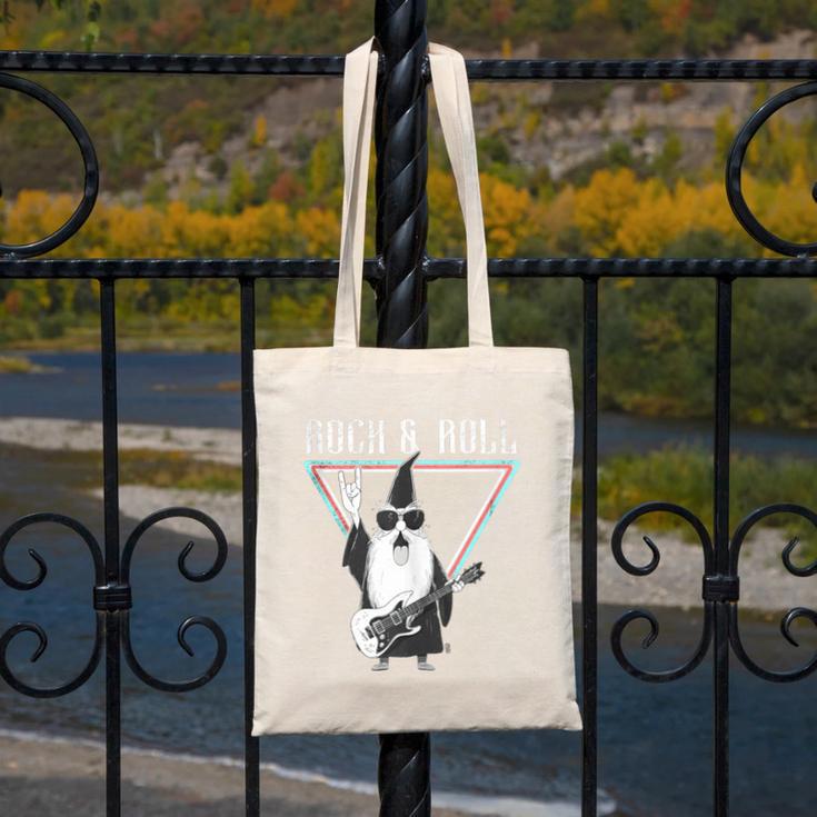 Rock & Roll Wizard Music Nostalgia Canvas Tote Bag