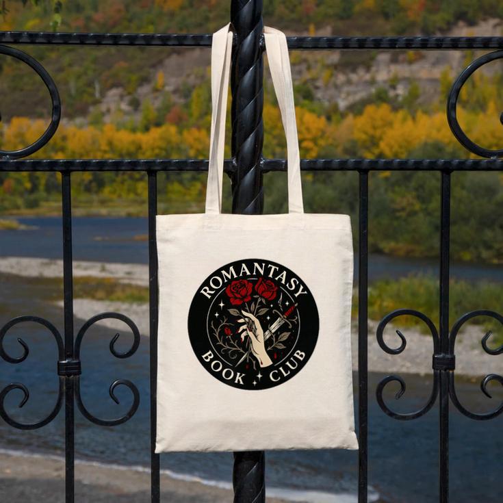 Romantasy Book Club Enthusiast Canvas Tote Bag