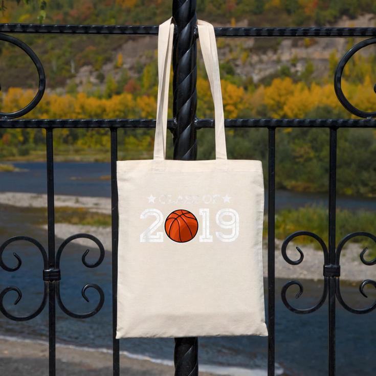 Senior 2019 Basketball Shirt Graduation Class Of 2019 Stars Canvas Tote Bag