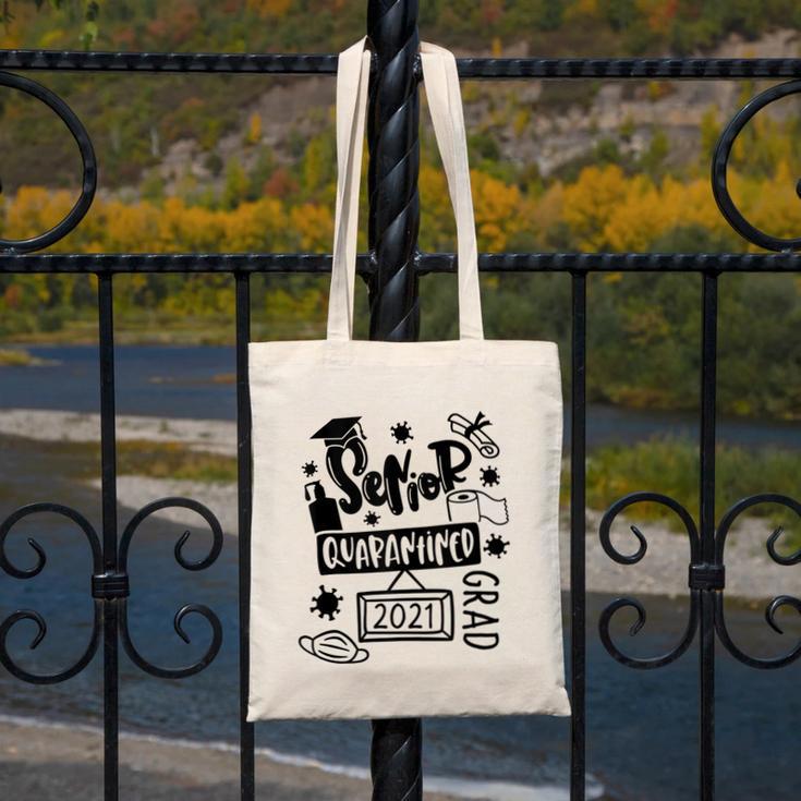 Senior 2021 Graduate 12th Grade Quarantine Senior Graduation Canvas Tote Bag
