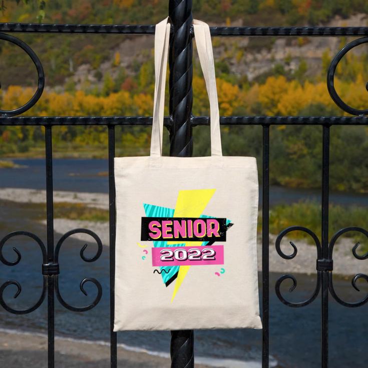 Senior 2022 Graduation Class Of 2022 Retro 90's Graduation Canvas Tote Bag