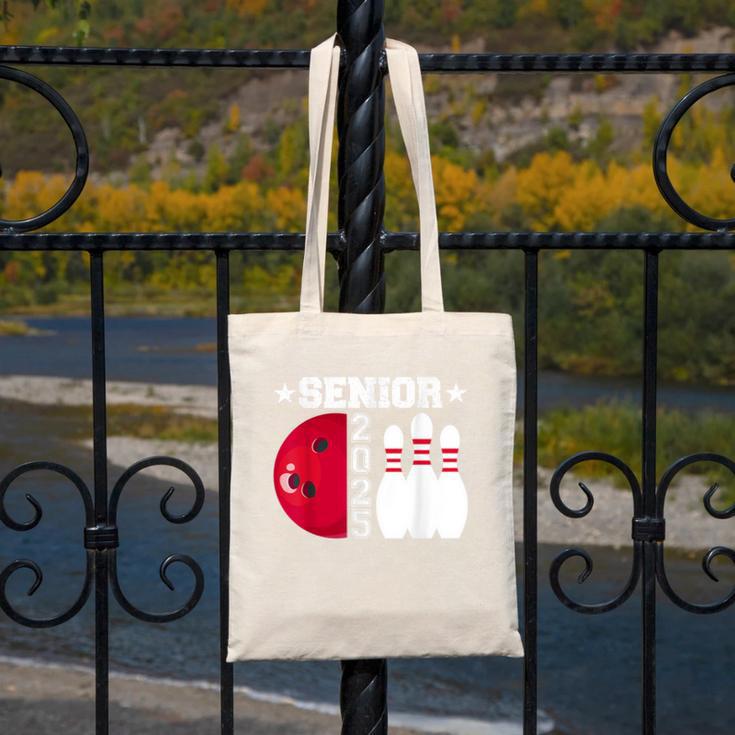 Senior 2025 Bowling Player Class Of 2025 Graduation Seniors Canvas Tote Bag