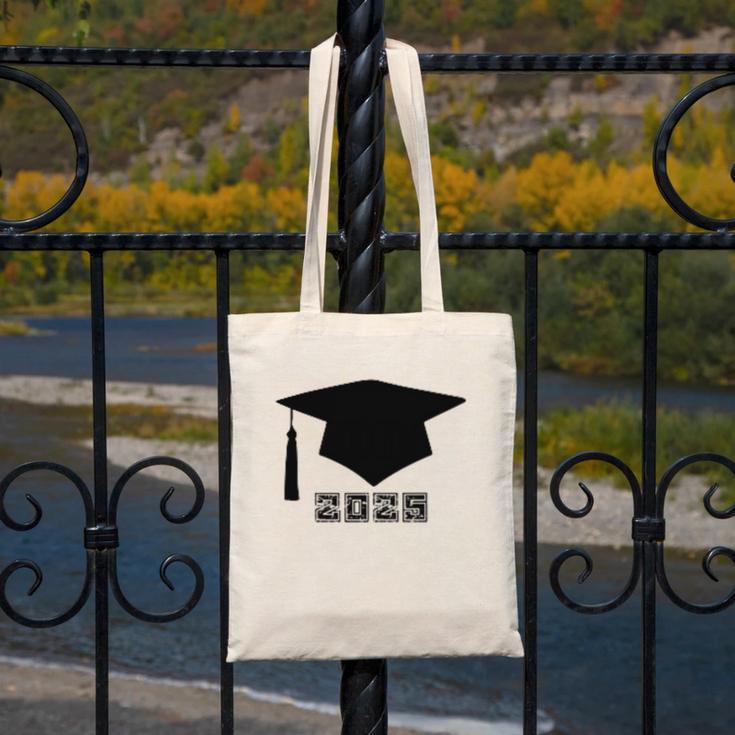 SENIOR 2025 Cute Graduation Class Of 2025 Graduate Canvas Tote Bag