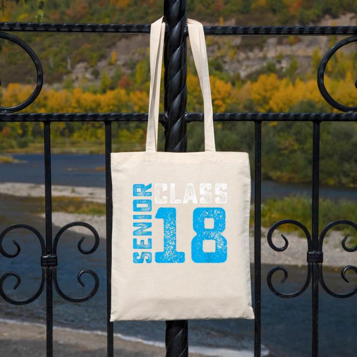 Senior Class 18 Shirt Graduation Apparel T-Shirt Canvas Tote Bag