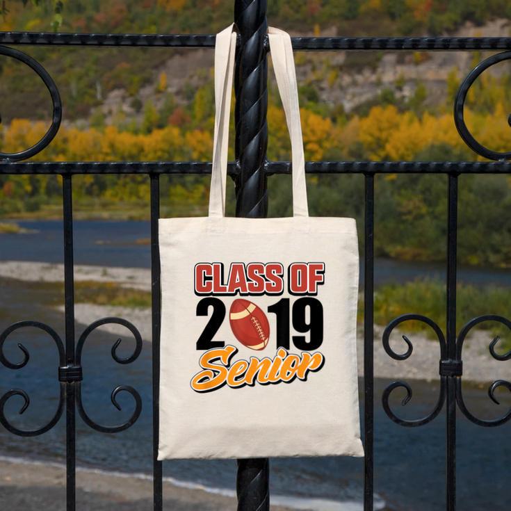 Senior Class Of 2019 Tshirt Graduation Students Football Canvas Tote Bag