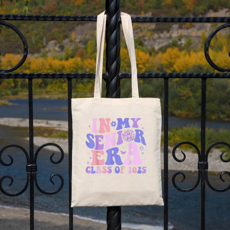 In My Senior Era Class Of 2025 Groovy Senior 2025 Graduation Canvas Tote Bag