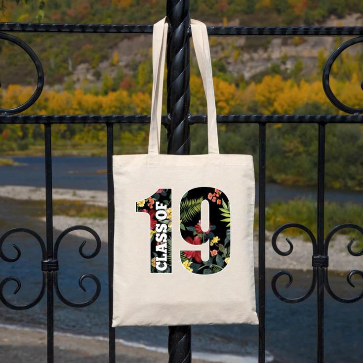 Senior Floral Class Of 2019 Shirt Graduation Idea Canvas Tote Bag