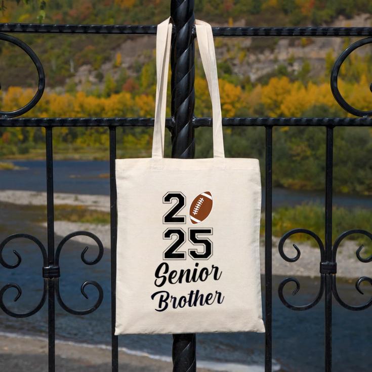 Senior Football Brother Class Of 2025 Graduation Graduate Canvas Tote Bag