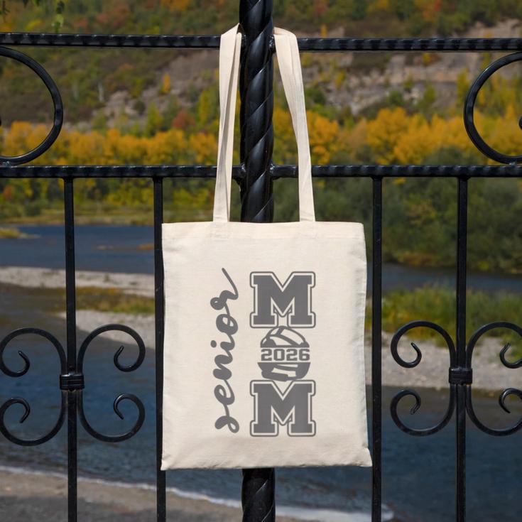 Senior Mom 2026 Wrestling Athlete Proud Parent Graduation Canvas Tote Bag