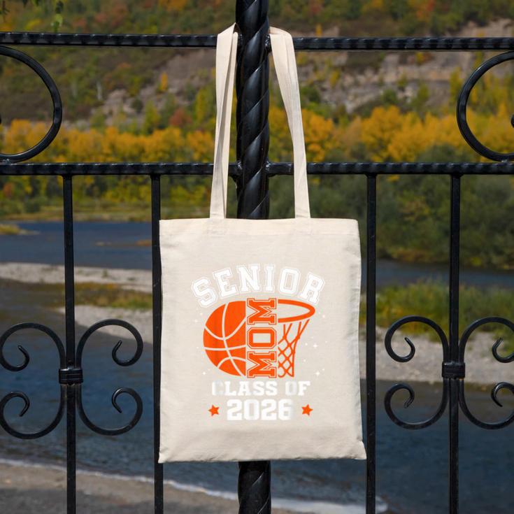 Senior Mom Class Of 2026 Basketball Graduation Canvas Tote Bag
