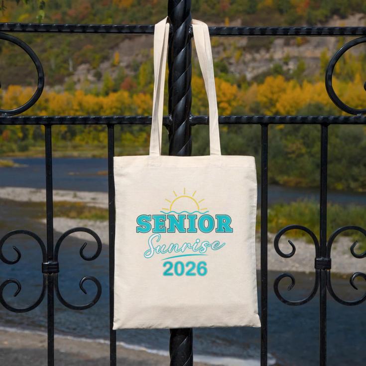 Senior Sunrise Class Of 2026 Vintage Graduation High School Canvas Tote Bag