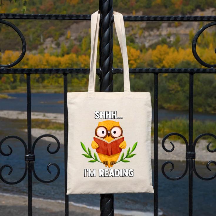 Shhh I'm Reading World Book Day Costume 2026 Kids Canvas Tote Bag