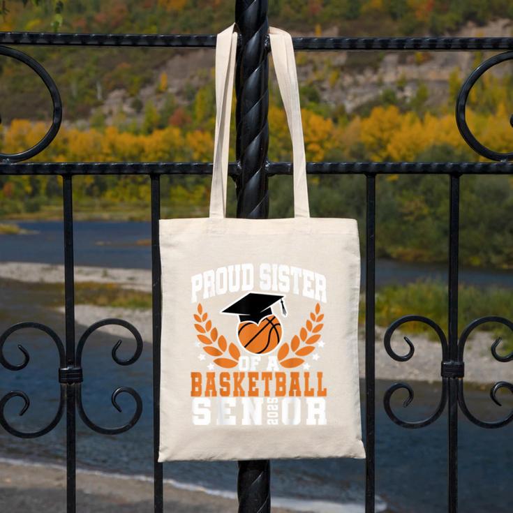 Sister Class Of 2025 Senior Basketball Graduation Family Canvas Tote Bag