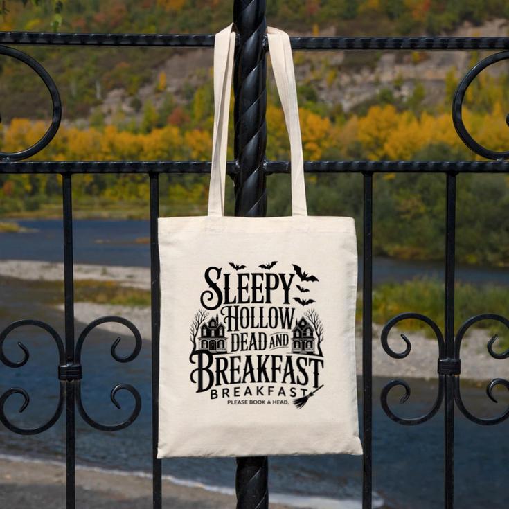 Sleepy Hollow Dead And Breakfast Please Book Ahead Canvas Tote Bag Sleepy Hollow Dead And Breakfast Please Book Ahead Canvas Tote Bag