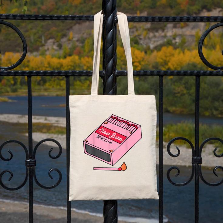 Slow Burn Book Club Canvas Tote Bag Slow Burn Book Club Canvas Tote Bag