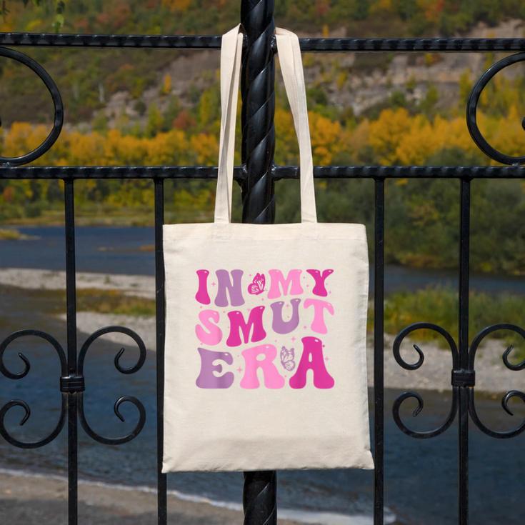 In My Smut Era Groovy Smut Book Reading Spicy Book Romance Canvas Tote Bag