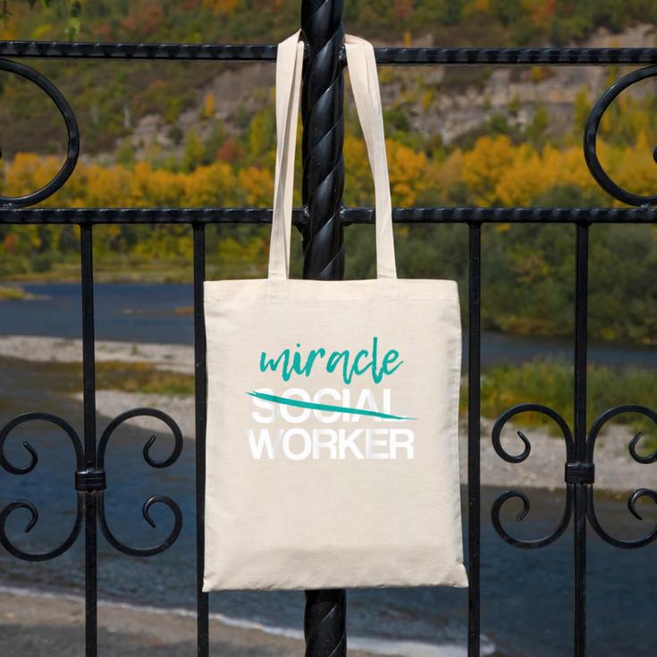 Social Worker Work Month MSW Graduation Masters Canvas Tote Bag