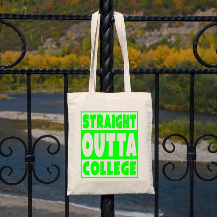 Straight Outta College 2018 Graduation Canvas Tote Bag