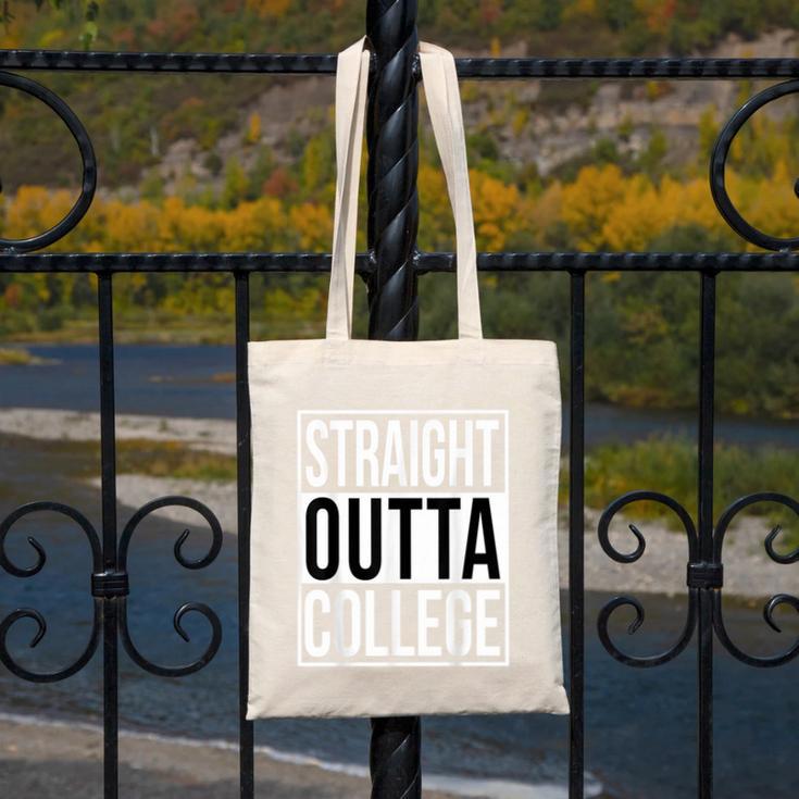 Straight Outta College Movie Parody Graduation Canvas Tote Bag