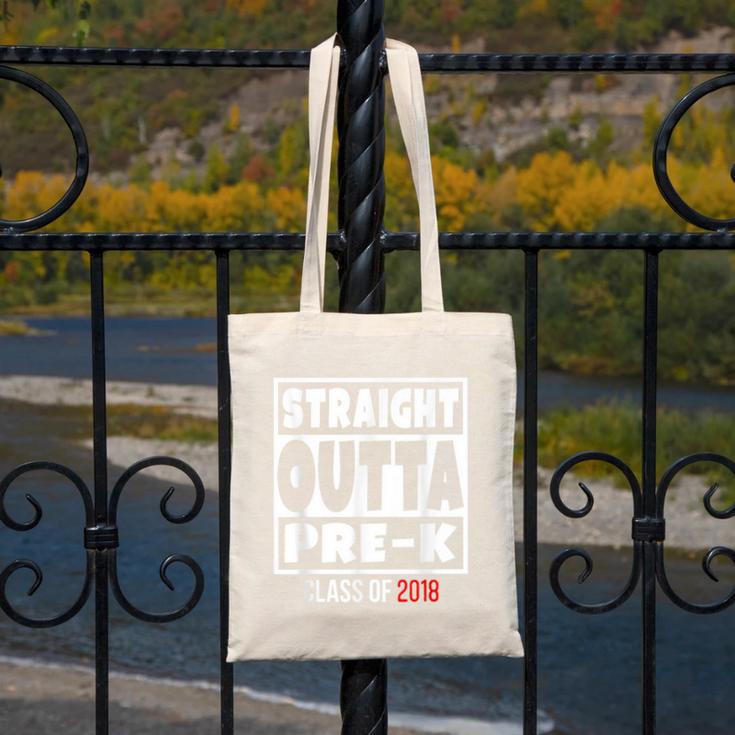 Straight Outta Pre-K Class Of 2018 Shirt Graduation Canvas Tote Bag