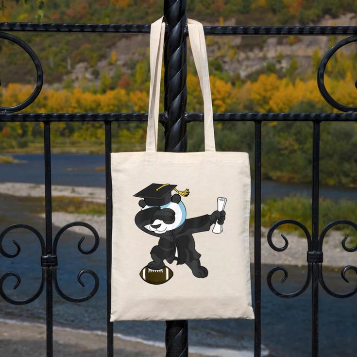 Student Graduation 2022 Panda Football Boys Girls Teenager Canvas Tote Bag