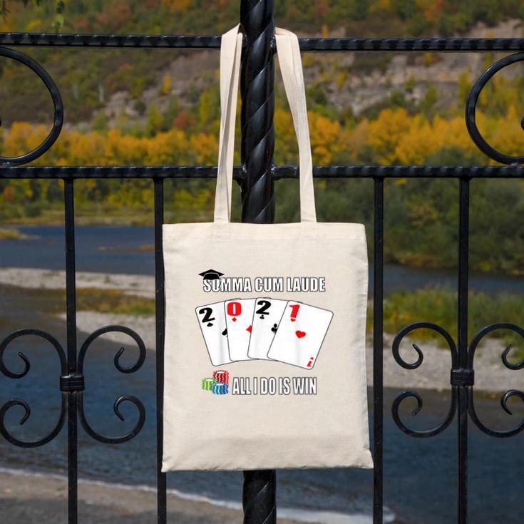 Summa Cum Laude Class Of 2021 Graduate Win Senior Graduation Canvas Tote Bag