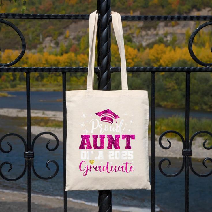 Super Proud Aunt Of 2025 Graduate Senior Graduation Family Canvas Tote Bag