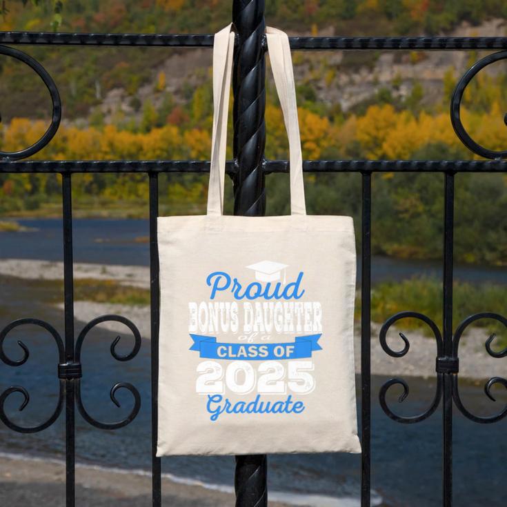 Super Proud Bonus Daughter Of 2025 Graduate Graduation Premium Canvas Tote Bag