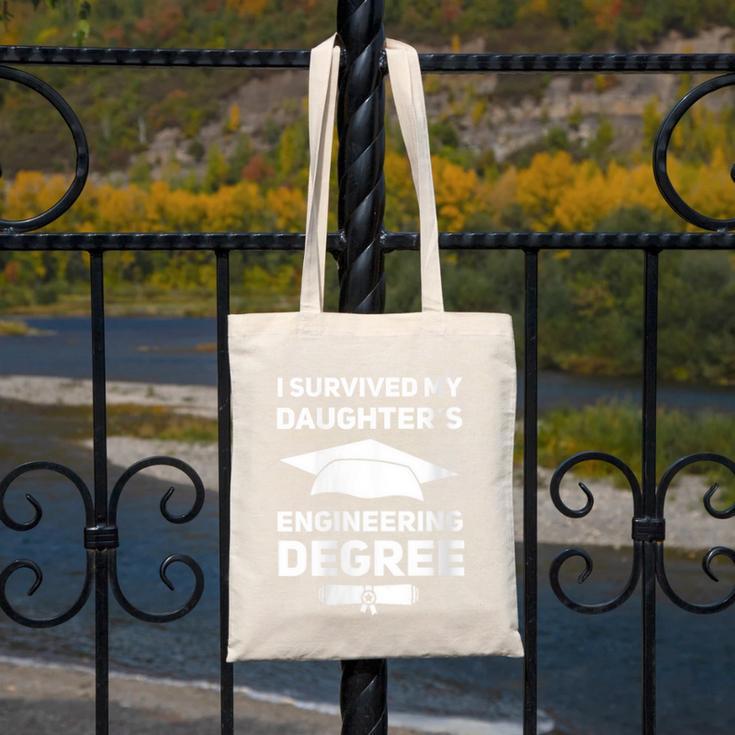 I Survived My Daughter's Engineering Degree Graduation Canvas Tote Bag