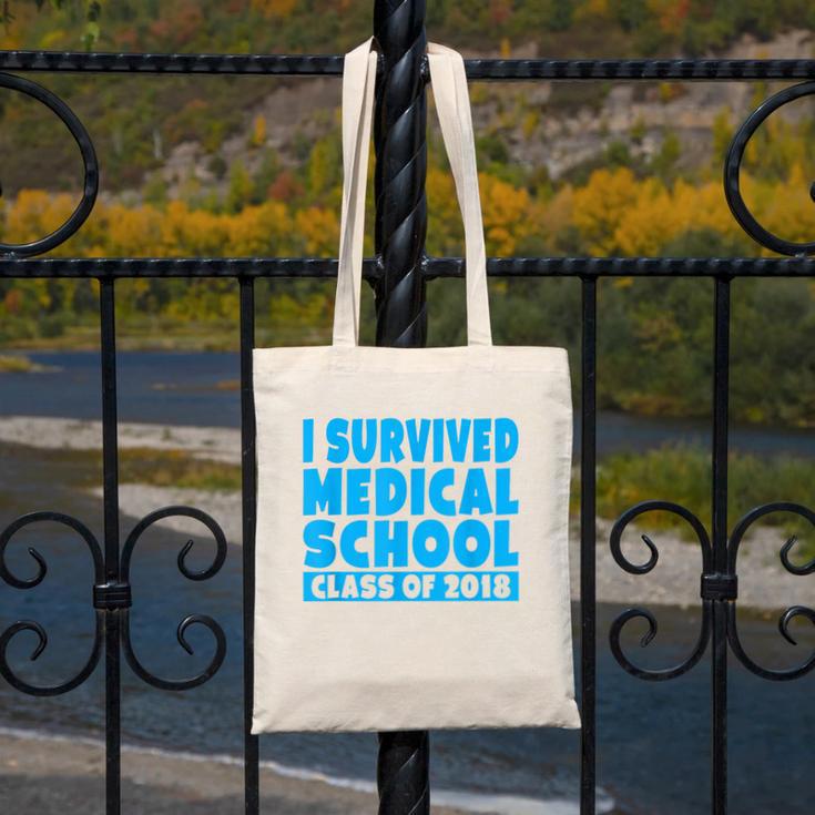 I Survived Medical School Class Of 2018 Graduation Canvas Tote Bag