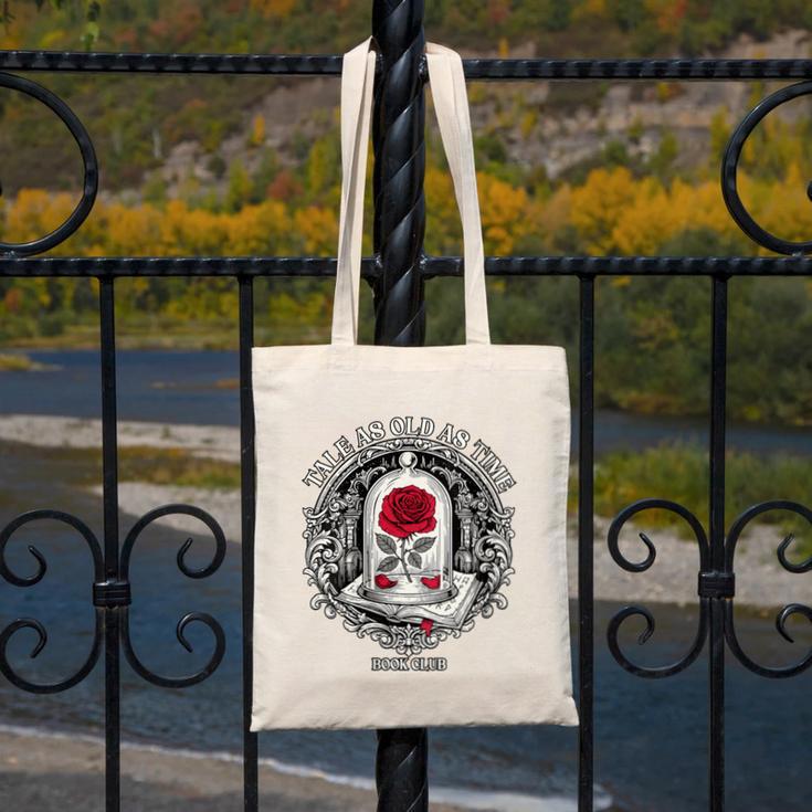 Tale As Old As Time Classic Book Lover Retro Canvas Tote Bag