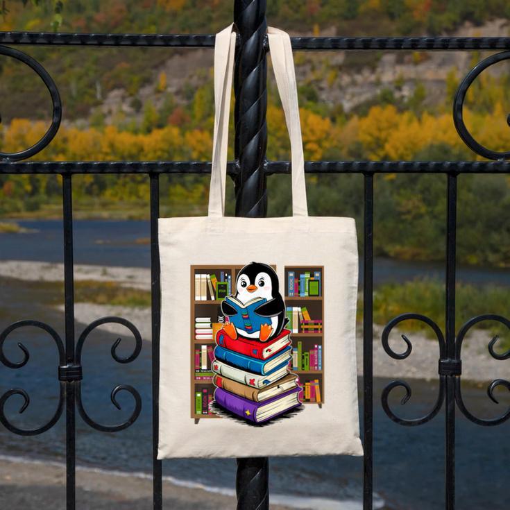 Teacher Librarian Kawaii Penguin Book Lover Penguin Canvas Tote Bag Teacher Librarian Kawaii Penguin Book Lover Penguin Canvas Tote Bag