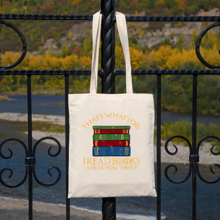 Thats What I Do Read Reading Book Librarian Across America Canvas Tote Bag