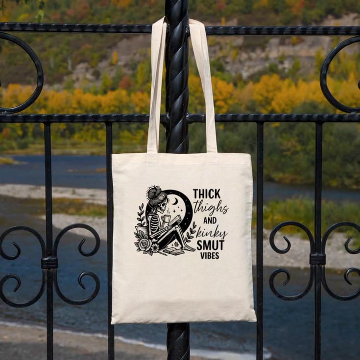Thick Thighs And Kinky Smut Vibes Spicy Book Lovers Canvas Tote Bag Thick Thighs And Kinky Smut Vibes Spicy Book Lovers Canvas Tote Bag