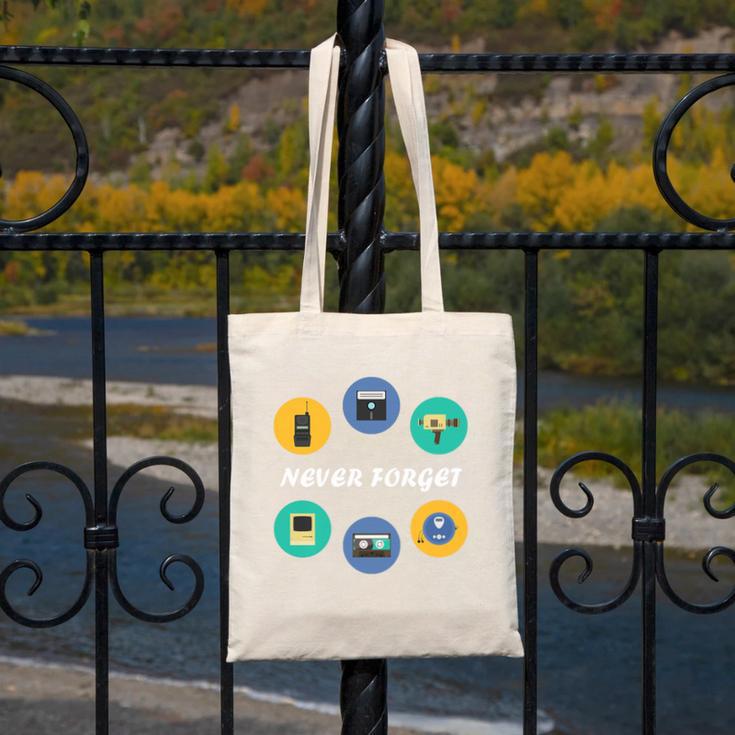 Throwback Thursday Never Forget Nostalgia 80's Retro Premium Tri-Blend T-Shirt Canvas Tote Bag