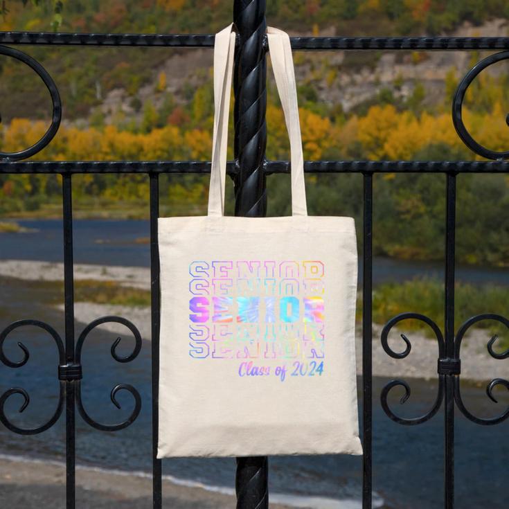 Tie Dye Senior 24 Class Of 2024 Seniors Graduation 24 Canvas Tote Bag