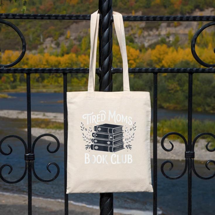 Tired Moms Book Club Canvas Tote Bag